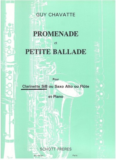 Promenade et Petite Ballade - clarinet - Kliknutím na obrázek zavřete