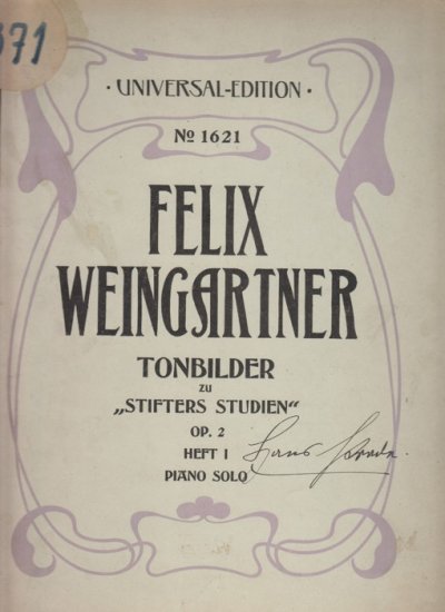 Tombilder zu Stifters Studiens 1 op. 2 - Kliknutím na obrázek zavřete