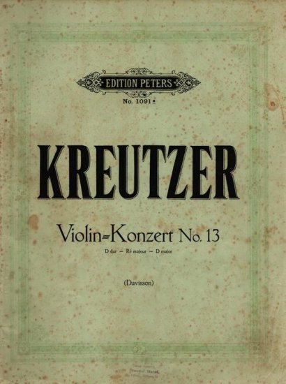 Violinkonzert No. 13 D Dur - Kliknutím na obrázek zavřete