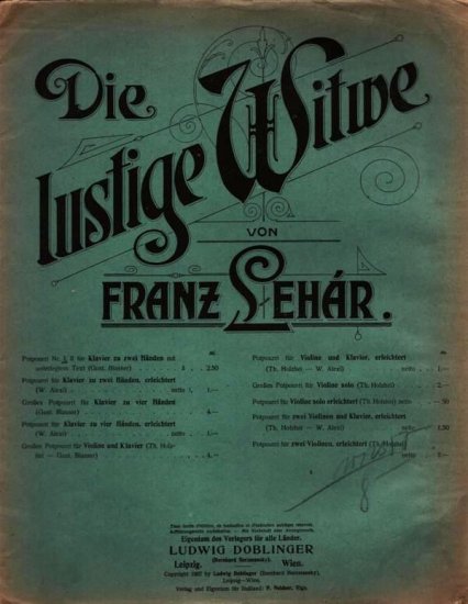 Die Lustige Witwe - Kliknutím na obrázek zavřete