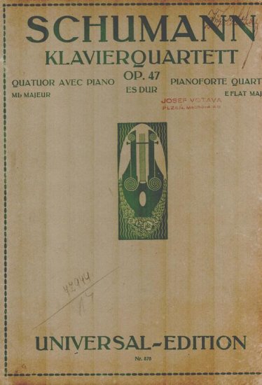 Pianoforte quartett Es dur op. 47 - Kliknutím na obrázek zavřete